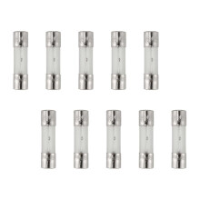 10 stuks trage glazen zekeringen, 250V, 3A, 5mm x 20mm buisjes