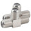 2-weg F-type coaxiale tv-connector RF-adapter 2