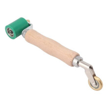 40 mm behangroller, voegroller, staal, houten handvat, siliconen voegroller, multifunctioneel, messing wiel voor P