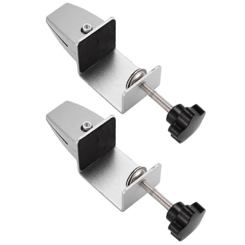 Set van 2 bureauclips, montagebeugel voor privacyscherm, scheidingswand 2