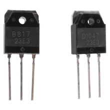 2 siliciumtransistoren - D 1047 + B 817, 200 V, 12 A