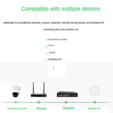 4-poorts 100/1000M Gigabit PoE-extender, ondersteunt IEEE 802.3af/at Plug & Play voor PoE-switches
