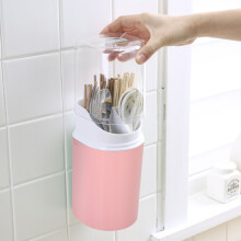 Wall Mounted Pink Chopsticks Holder with Cover, 101027cm