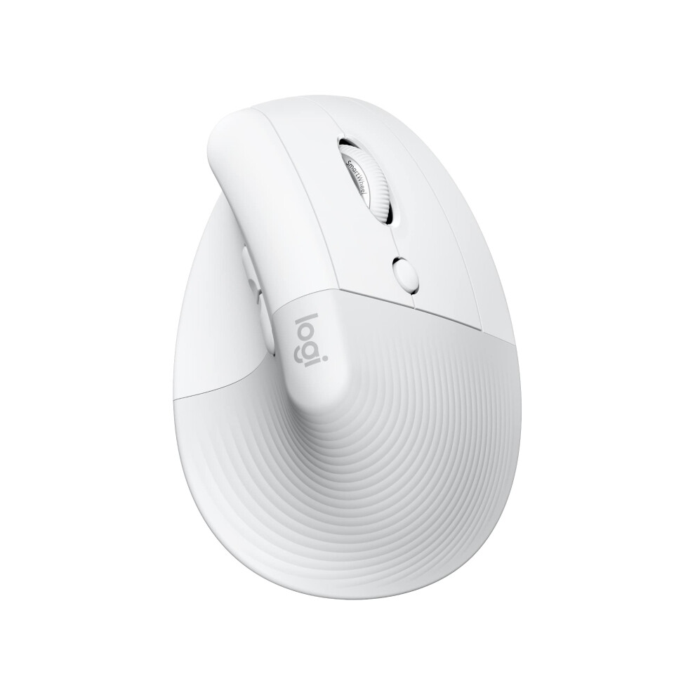 Lift For Mac, Wireless Vertical Mouse, Bluetooth, Quiet Clicks, Smartwheel, 4 Buttons, Macos/Ipad White 9382693775542