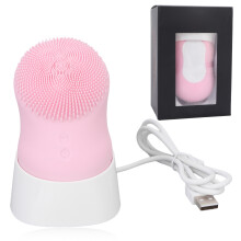 Deep Scrubbing Facial Cleanser, Waterproof & Rechargeable Gentle Exfoliating Brush for Anti Aging, Hygienic Design & Safe to Use, Portable Size Food