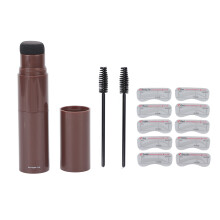 Waterproof Eyebrow Pencil Long Lasting Smudge Proof Eyebrow Stamp Stencil Kit Adjustable Brow Shape Natural Looking Finish Dual-Ended Eyebrow Brush