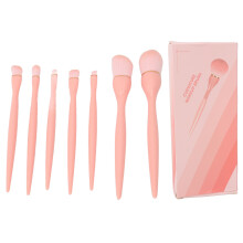 Soft Synthetic Fiber Makeup Brushes, High Elastic Cruelty Free Vegan Hair, Cute Makeup Brush, Non-Slip Handle, for Home, Professional Makeup Artists,