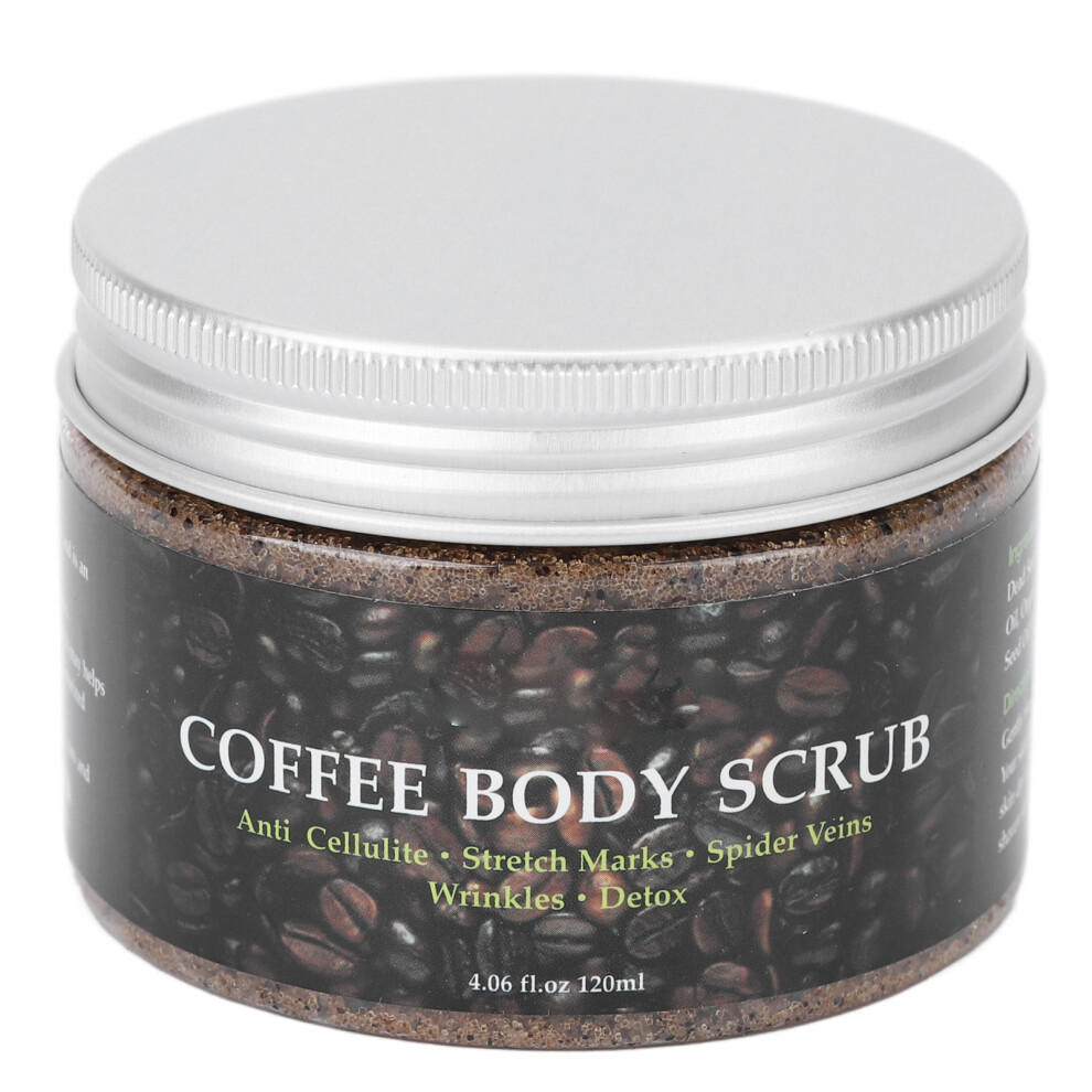 120Ml Coffee Scrub With Dead Sea Salt For Exfoliating And Moisturizing, Natural Exfoliating Body Scrub For Deep Hydration And Firming