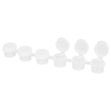 24 stuks lege verfstrips van 2 ml, verfpotjes, transparante opbergdoosjes, schilder-, kunst- en knutselbenodigdheden