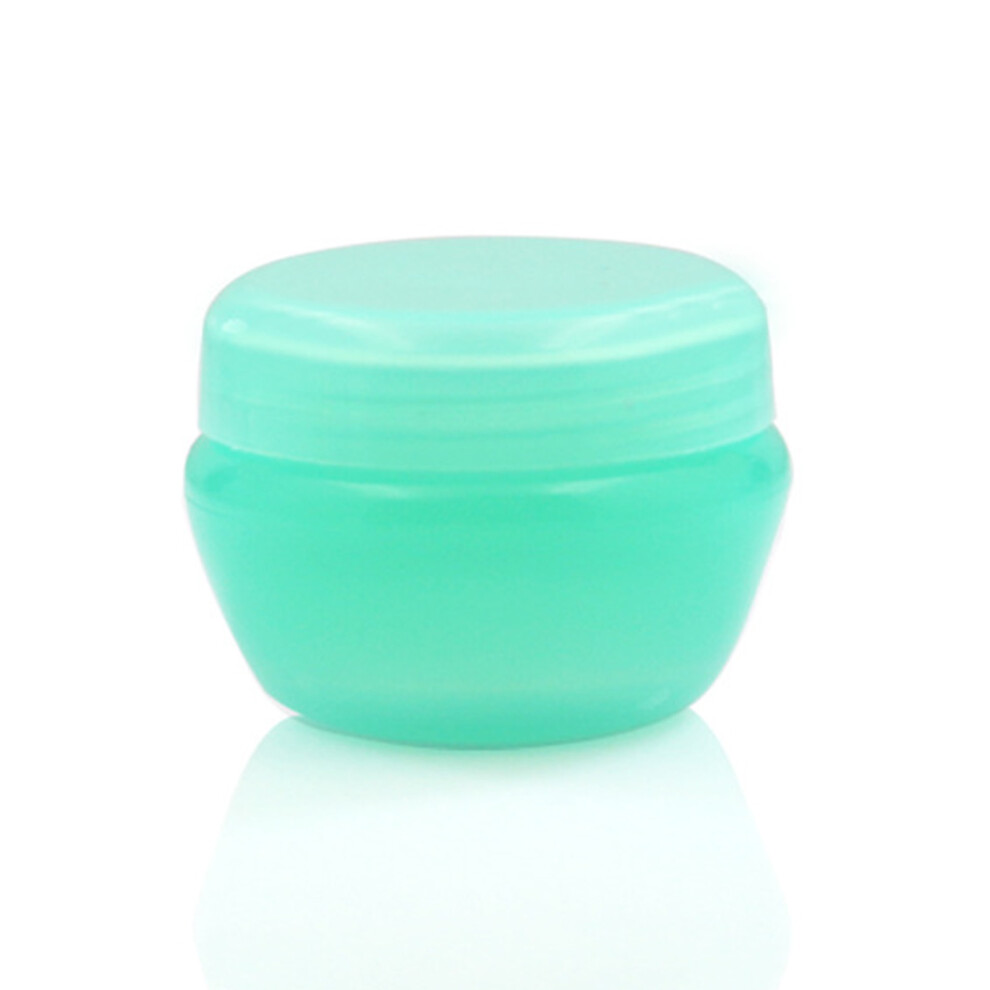 Compact Travel Cosmetic Jar Leak Resistant Storage Container For Skincare Makeup Samples Shampoo, Strong Plastic Build With Secure Closure, Perfect F