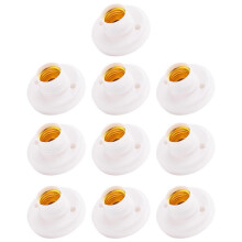 10 stuks E27 plastic lamphouders, ronde lampfittingen, lampadapters