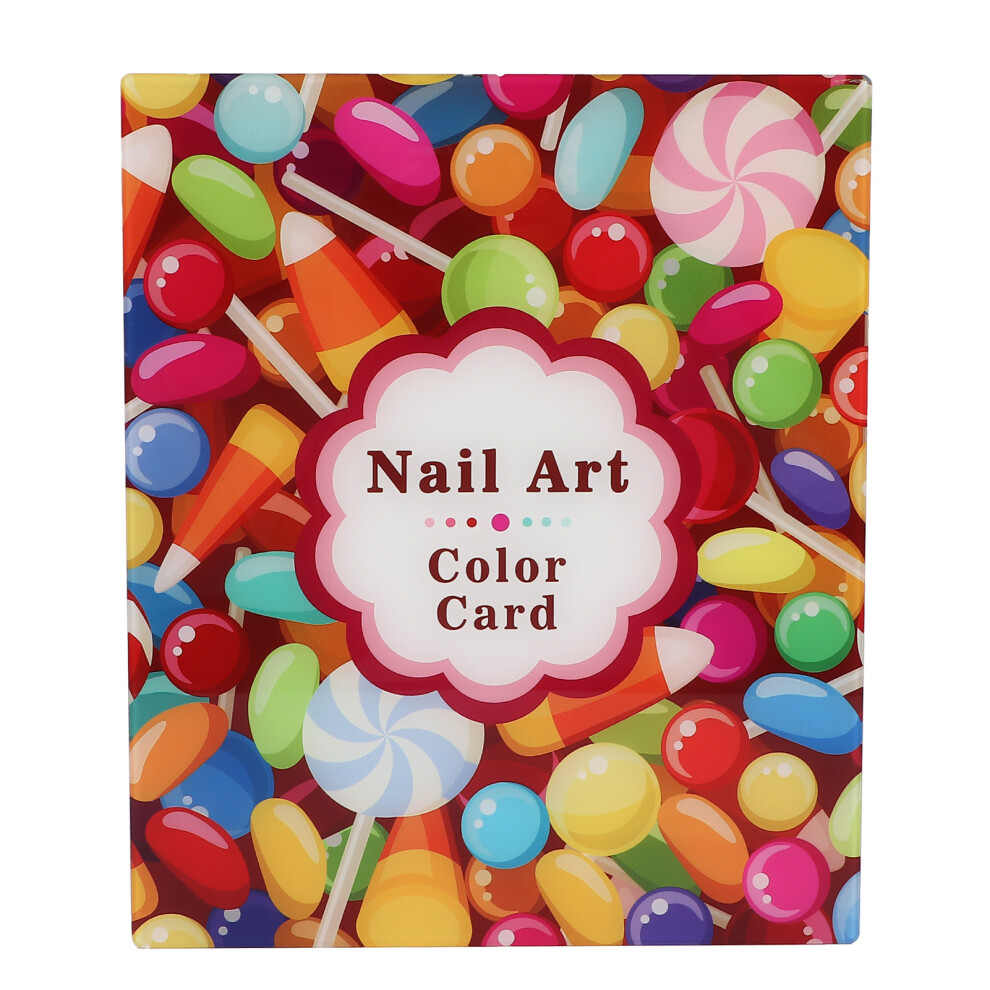 Nail Art Companion, Hassle Free Nail Display Book for 96 Different Nail Polish Color Numbers, Perfect For Displaying Smooth Surface High Quality