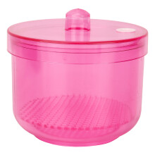 Scatola sterilizzante per strumenti per unghie con cestello di drenaggio, contenitore per la pulizia di manicure e pedicure in plastica resistente al