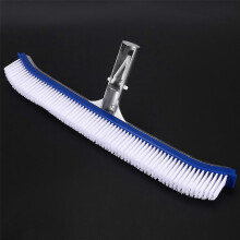 Zwembadwandborstel van 45 cm (18 inch) met aluminium handvat. Geschikt voor het reinigen van zwembaden, spa's en warmwaterbronnen.