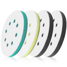 Schuimrubberen schuurschijven voor excentrische schuurmachines, Surfprep-schijf voor 5-inch excentrische schuurmachine met 8 gaten