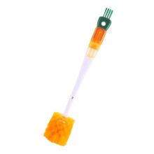 5in1 Water Bottle Cleaning Brush with Ergonomic NonSlip Grip, 14Inch Handle, Orange