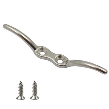 Stainless Steel 316 Flag Pole Cleat 6 Inch with Screws Rustproof Outdoor Flagpole Accessory