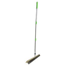 Heavy Duty Wire Broom with Wooden Handle for Outdoor Garden Deck and Patio Moss Cleaning