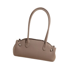 Sac à bras à la mode, intérieur spacieux, PU souple, pour-Gris