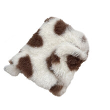 Adorable sac de rangement en forme de cœur en peluche pour-Blanc