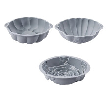 Moules à gâteaux en Mousse de Silicone, en forme de-Gris