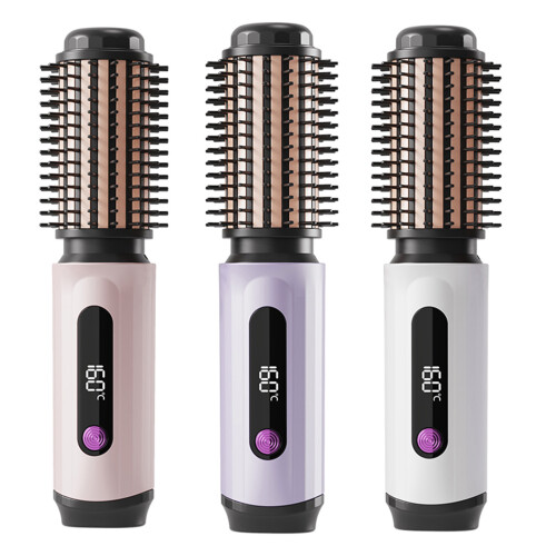 Technologie de chauffage efficace, brosse à lisser sans-Blanc 1