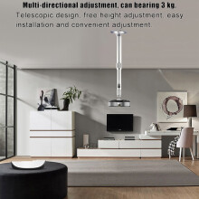 Wall Projector Bracket: 360 Rotation Anti-Oxidation Aluminum