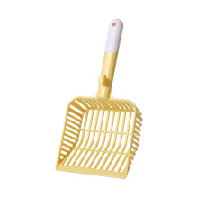 Litter Sifter Mesh Design Long Handle Poop Lifter For Litter Box Accessories Kitten Poop Lifter Yellow