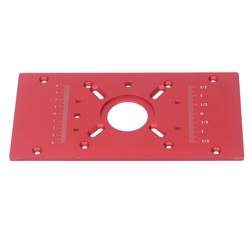 Router Table Insert Plate Aluminum Alloy Lift System Red M8 For Precision Woodworking 4921377721984