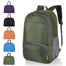 30L Ultra Lightweight Foldable Backpack, Green, Water Resistant Daypack, Unisex Hiking Rucksack, Packable Travel Bag