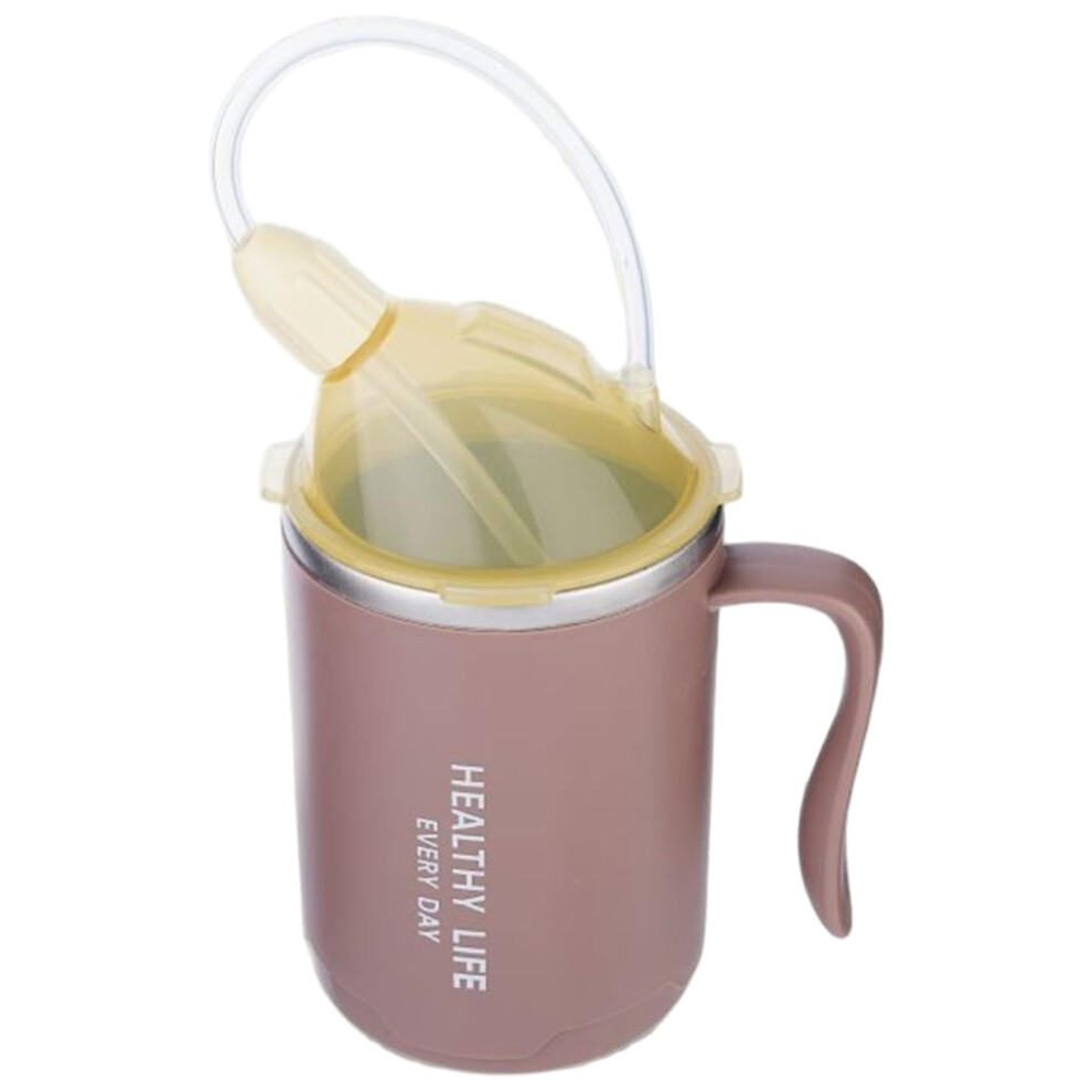 Light Adult Sippy Cup 400Ml Spill Proof With Handle And Straw, Anti Choke 3In1 For Elderly Disabled