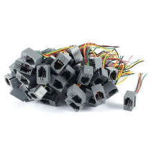 50 stuks RJ9 616E 4P4C (stekker-aansluiting) 4-draads telefoonadapters, 8 cm