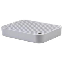 Cat Litter Tray Base Size H Light Gray Removable Portable Easy To Clean NonSlip Compatible With Standard Trays