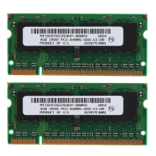 2 x 4GB DDR2 laptop RAM-modules, 800MHz, PC2 6400 SODIMM 2RX8, 200-pins, compatibel met Intel en AMD.