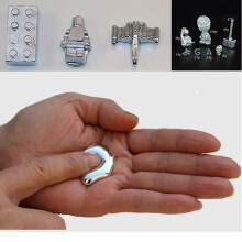 Gallium, een metaal met een laag smeltpunt.