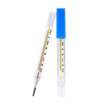 Glazen orale thermometer voor volwassenen, voor het meten van koorts (35-42 C).