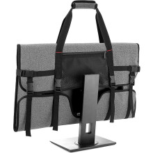 Hoes voor 27-inch LCD-monitor en scherm met fluwelen voering, grijs