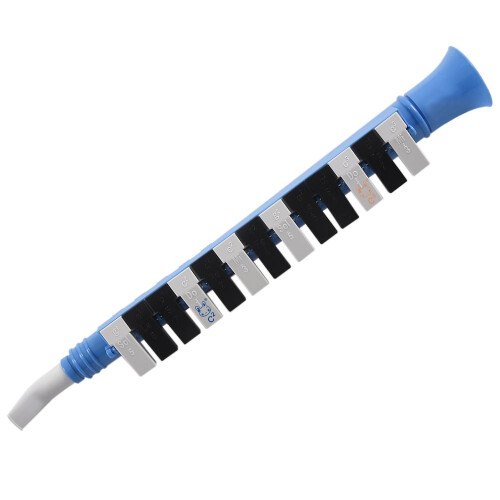 13-toetsen blauwe melodica, mondharmonica, draagbare blaaspiano 1