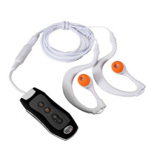 4GB FM-radio, IPX8 waterdichte MP3-speler, clip-on duik-/zwemkoptelefoon, stereo en diepe bas.