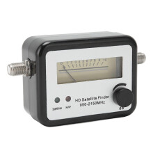 Digitale satellietsignaalzoeker met lcd-scherm voor het uitlijnen van de satellietschotel.