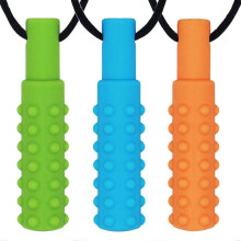 Sensorische bijtketting (set van 3) - Bijtringen voor de ontwikkeling van de mondmotoriek bij autistische kinderen