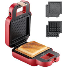 Mini sandwichmaker, lichtgewicht ontbijtapparaat voor thuis, sandwichtoaster