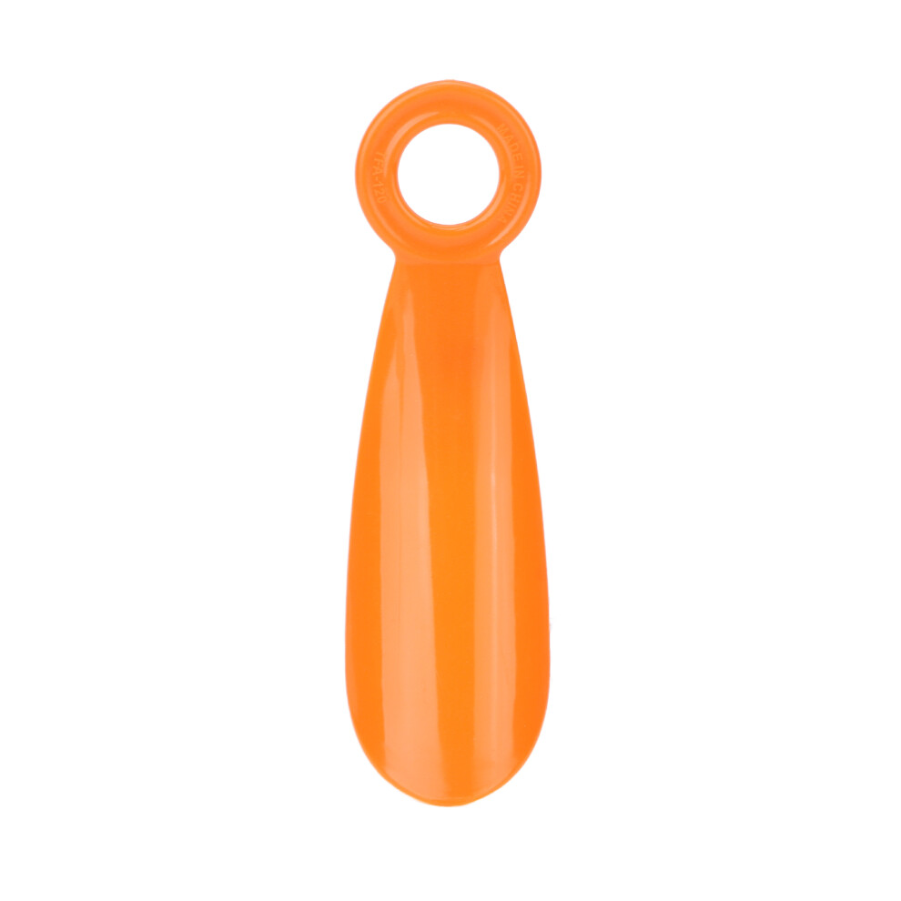 Rubber Handle Shoe Horn, ABS Plastic Shoe Spoon with Portable Hanging Hole and Smooth Edges, Durable Construction for Universal Application, Long Han