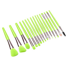 Synthetic Makeup Brush Kit 16 Pieces, Waterproof Self Adhesive Design Ergonomic Handles Plastic And Aluminum Structure Ideal For Halloween Prank