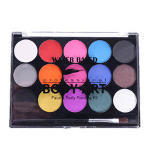 Professional Glow Black Light Neon Face Paint, Water Based Hypoallergenic Palette, Non Toxic Safe Ingredients for Easy to Use High Pigment Body Art,