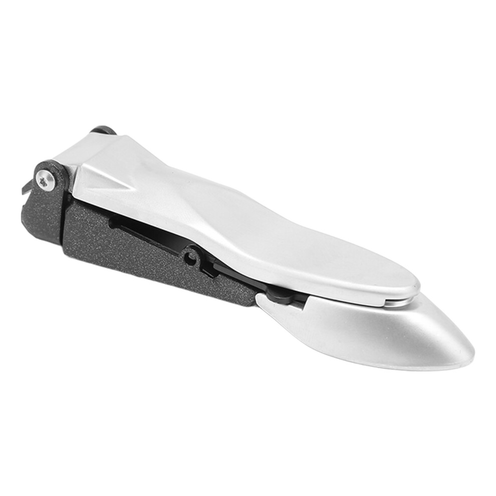Nail Clippers With Catcher Featuring Anti Splashing Function And Nail Chip Storage Tank Sharp Curved Blade Stainless Steel Nail Cutter With Nonslip L