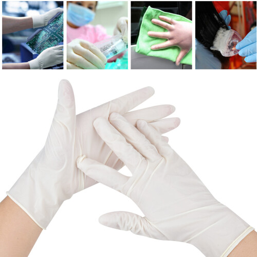 Γάντια Latex μιας χρήσης μη αποστειρωμένα για ασφαλή χειρισμό σε χώρους εστίασης, 1