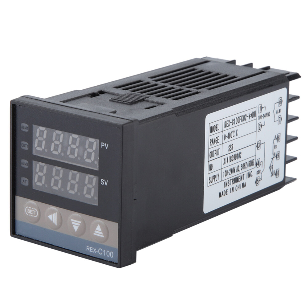 0-400C Pid Temperature Controller Kit Ac 110-240V With 40A Ssr & Probe 5041377725719