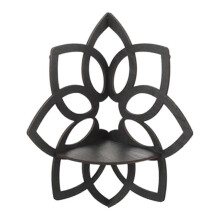 Lotus hoekplanken, houten hoekplanken met bloemenmotief, zwevende planken, kristallen displayplanken, bohemian stijl