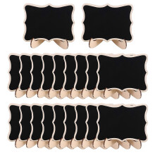 Mini leistenen bordjes, verpakking van 20 stuks, ideaal voor bruiloften, verjaardagsfeesten en prikborden.